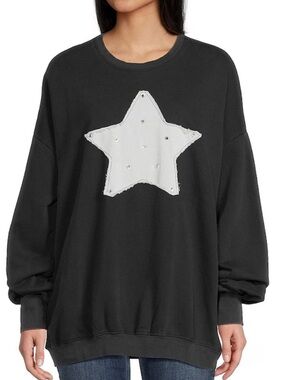 The Laundry Room Jacket Star Patch Crewneck Sweatshirt